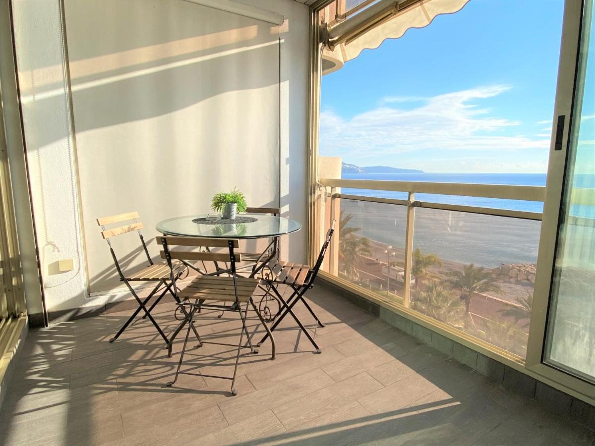 Sea Front - Panoramic Sea View Studio With Terrace Nizza Esterno foto